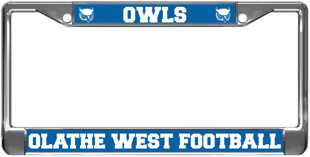 OWLS - Metal License Plate Frame